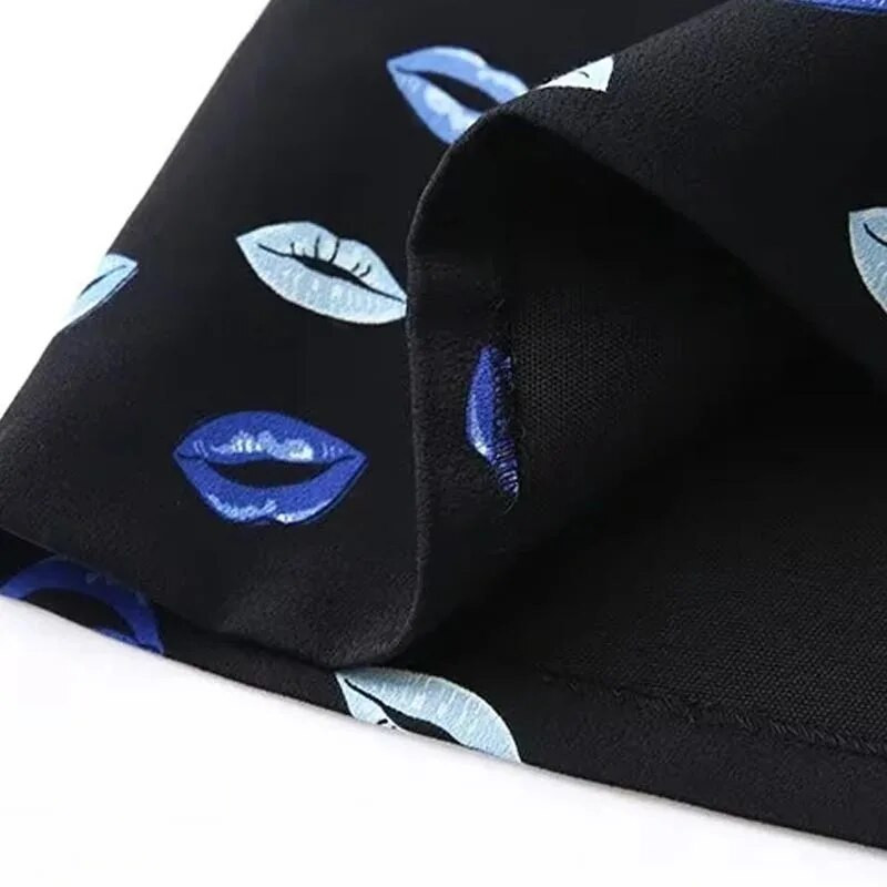 TRAF Satenska suknja s printom Ženske suknje Proljeće ljeto 2024. Mini kratka suknja srednjeg struka Novo u suknjama Elegantna dizajnerska luksuzna suknja