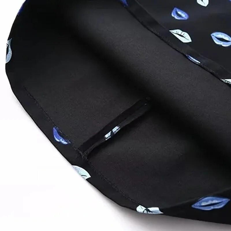 TRAF Satenska suknja s printom Ženske suknje Proljeće ljeto 2024. Mini kratka suknja srednjeg struka Novo u suknjama Elegantna dizajnerska luksuzna suknja