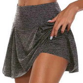 Pantaloni scurti sport pentru femei Fusta tenis Fete Sală de sport Fusta scurtă de dans Running Fitness Pantaloni scurți pentru yoga Fusta pantaloni Anti-golire 2 în 1