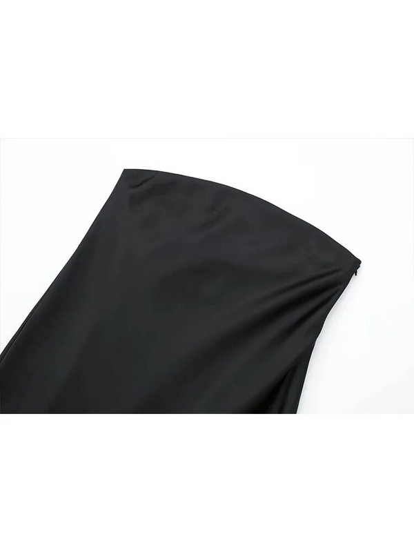 TRAF 2023 rochie midi de vară pentru femei, rochie fără mâneci, stil de plajă, sexy, subțire, subțire, chic, ocazională, rochii lungi