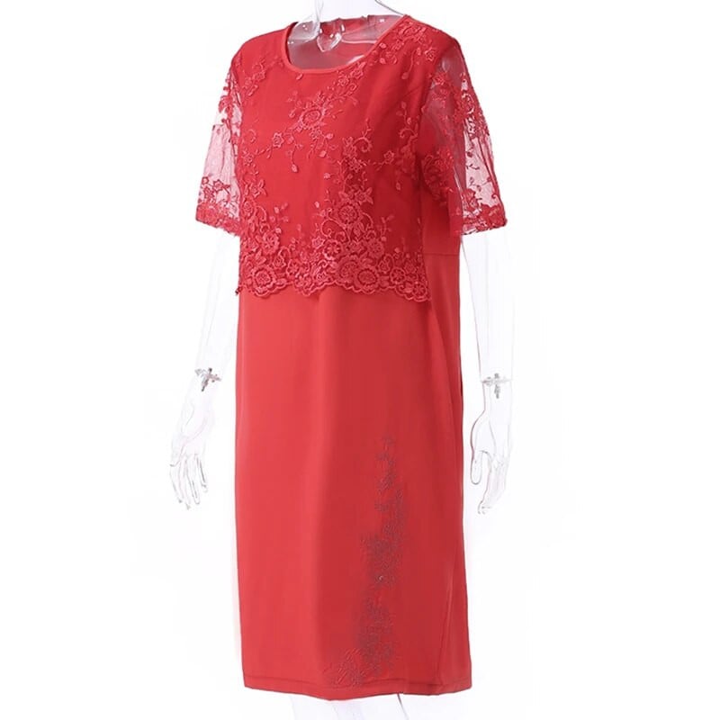 Rimiut Plus Veličina 5XL 6XL Ženska ljetna jesenska haljina Elegantna čipkasta haljina Ženske plave večernje haljine vestido Velike veličine Debele MM