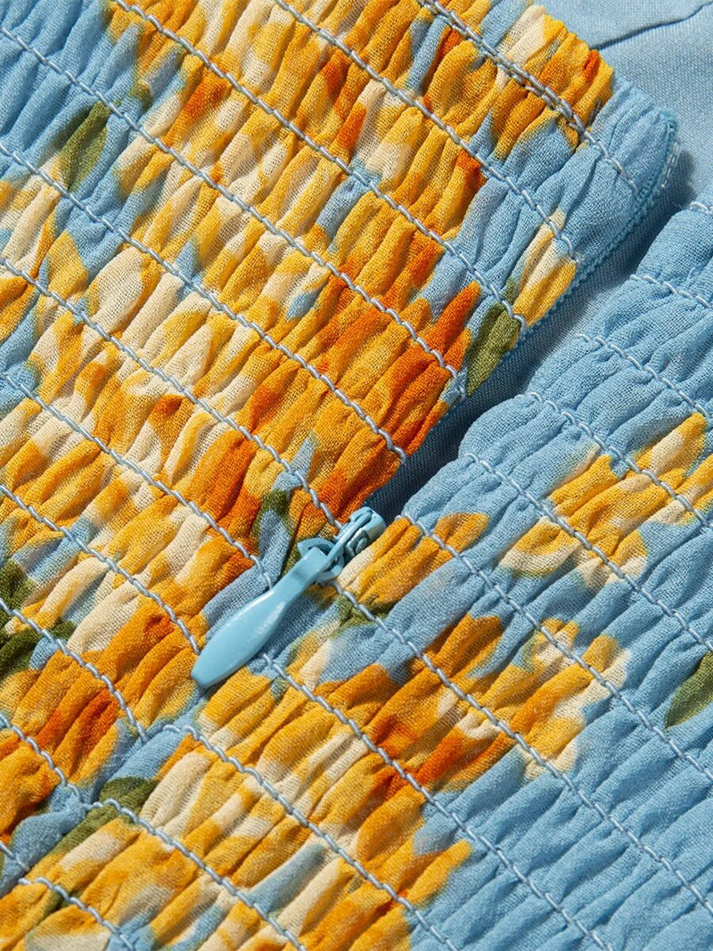 Ljetne haljine za žene 2023. Mini haljina bez rukava s dugim izrezom i remenčićem s cvjetnim printom Ženska sarafana za odmor u stilu plaže