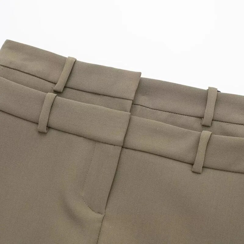 TRAF Mini Cargo suknja Ženske suknje Proljeće ljeto 2024. Kratka suknja s visokim dva struka Novo u suknjama Elegantne društvene ženske suknje