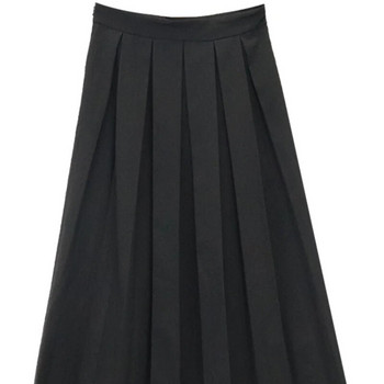 Πλισέ Φούστα μισό μήκος Γυναικεία φούστα Άνοιξη, Φθινόπωρο και Χειμώνα Νέα Φούστα με ψηλόμεσο σε γραμμή Α Μεσαίο πακέτο Hip skirt Trend