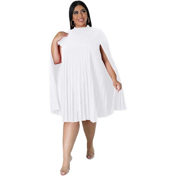 Ανοιξιάτικο Φθινόπωρο Αφρικανικές Γυναικείες Πολυεστέρας με λαιμόκοψη Ο Λευκό Κόκκινο Μαύρο Φόρεμα με μέγεθος έως το γόνατο XL-5XL Αφρικανικά φορέματα για γυναίκες