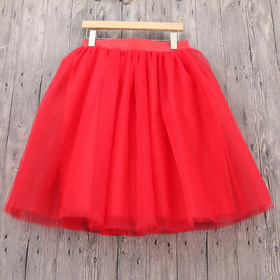 Módna ružová tylová sukňa, vintage midi skladané sukne, dámska lolita spodnička, veľkosť Secret, plus veľkosť 5XL