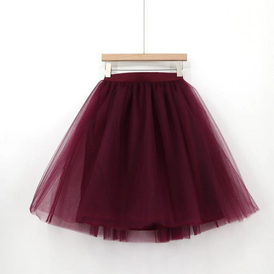 Módna ružová tylová sukňa, vintage midi skladané sukne, dámska lolita spodnička, veľkosť Secret, plus veľkosť 5XL