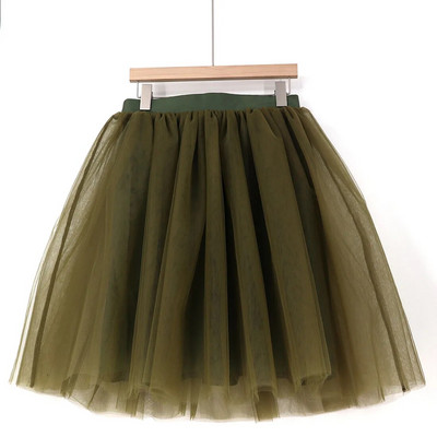 Módna ružová tylová sukňa, vintage midi skladané sukne, dámska lolita spodnička, veľkosť Secret, plus veľkosť 5XL