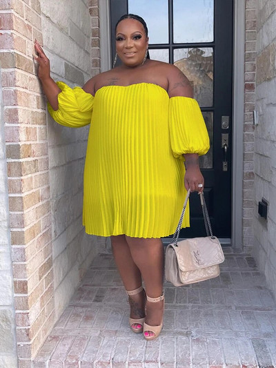 Rochie de vară din șifon rochie largi fără bretele, marimea mare, pentru femei, drapate, elegante, sexy, rochii scurte, dropshipping cu ridicata