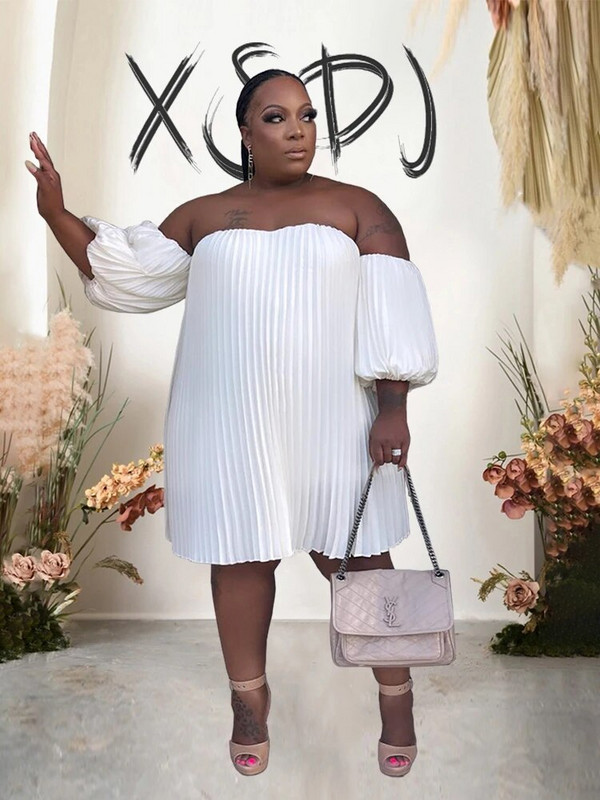 Rochie de vară din șifon rochie largi fără bretele, marimea mare, pentru femei, drapate, elegante, sexy, rochii scurte, dropshipping cu ridicata