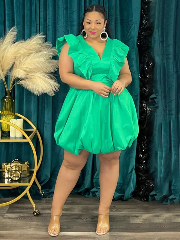 SOMO Nove haljine veće veličine Jednobojne prigodne džepove Slatka elegantna uredska dama Midi haljina Ljetna odjeća Veleprodaja Dropshipping 2023.