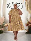 Ljetna široka kratka haljina Ženske elegantne i lijepe ženske haljine Vintage boemska haljina velike veličine Veleprodaja Dropshipping