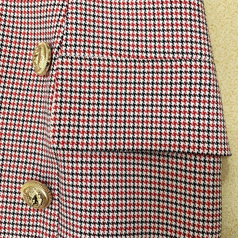 HIGH STREET Najnovija modna dizajnerska suknja iz 2024. Ženska mini suknja s dugmadima u obliku lava