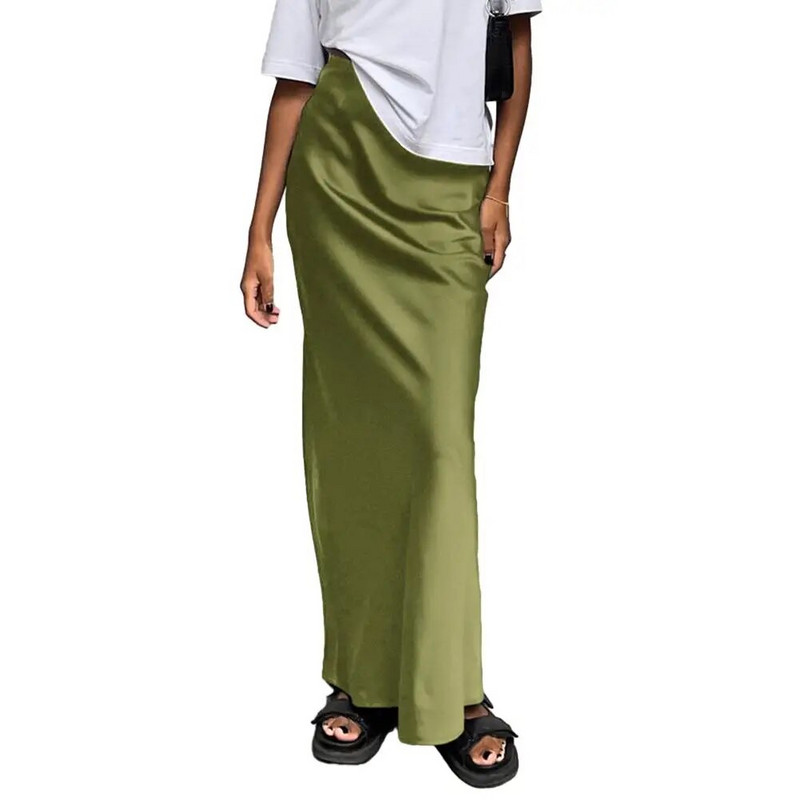Rochie Fusta Plaja Zilnic Primavara Streetwear Casual Femei Pentru Femei Talie Inalta Pachet Fuste Ice Silk Fusta