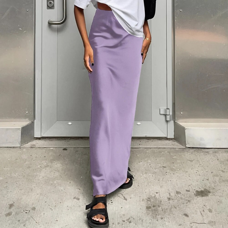 Rochie Fusta Plaja Zilnic Primavara Streetwear Casual Femei Pentru Femei Talie Inalta Pachet Fuste Ice Silk Fusta