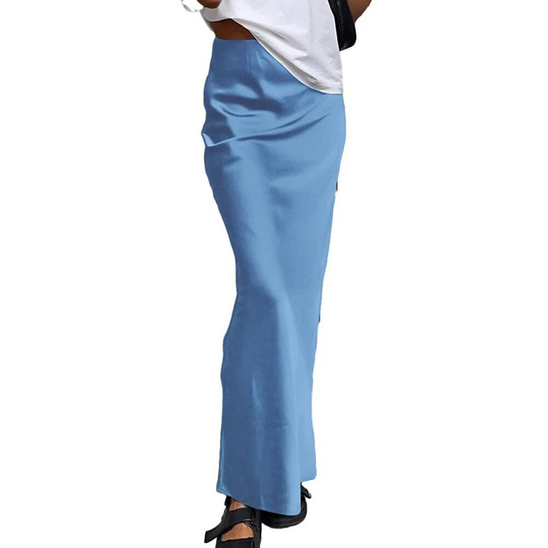 Rochie Fusta Plaja Zilnic Primavara Streetwear Casual Femei Pentru Femei Talie Inalta Pachet Fuste Ice Silk Fusta