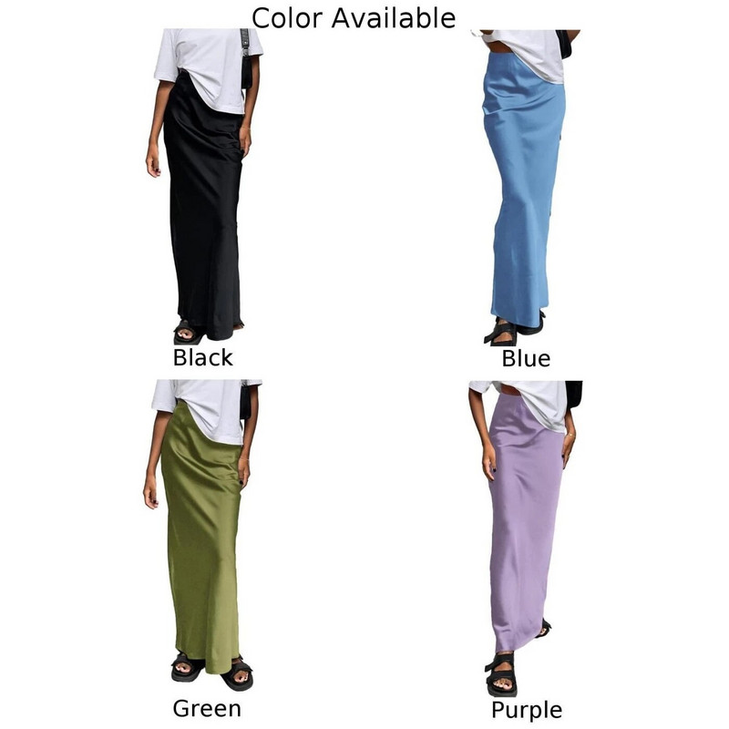 Rochie Fusta Plaja Zilnic Primavara Streetwear Casual Femei Pentru Femei Talie Inalta Pachet Fuste Ice Silk Fusta