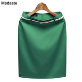 Γυναικείες ψηλόμεσες κοντές φούστες Επίσημα ρούχα γραφείου Lady Plus Size S - XXXL Candy Color Γυναικεία Κομψή μίνι γυναίκα Pencil φούστα