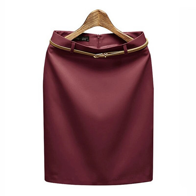 Γυναικείες ψηλόμεσες κοντές φούστες Επίσημα ρούχα γραφείου Lady Plus Size S - XXXL Candy Color Γυναικεία Κομψή μίνι γυναίκα Pencil φούστα