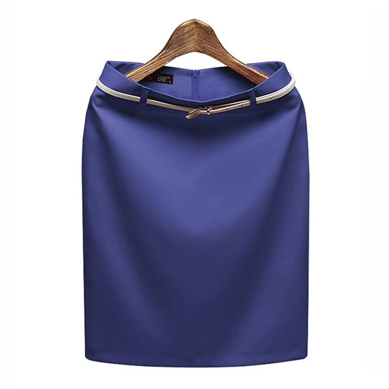 Γυναικείες ψηλόμεσες κοντές φούστες Επίσημα ρούχα γραφείου Lady Plus Size S - XXXL Candy Color Γυναικεία Κομψή μίνι γυναίκα Pencil φούστα