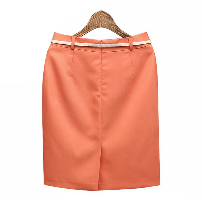 Γυναικείες ψηλόμεσες κοντές φούστες Επίσημα ρούχα γραφείου Lady Plus Size S - XXXL Candy Color Γυναικεία Κομψή μίνι γυναίκα Pencil φούστα