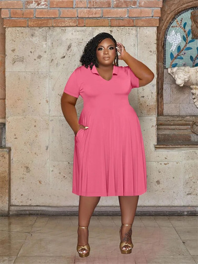 Wmstar haljine velikih veličina za žene kratkih rukava, jednobojne, ležerne, slatke, elegantne maksi haljine, nova ljetna odjeća, veleprodaja Dropshipping