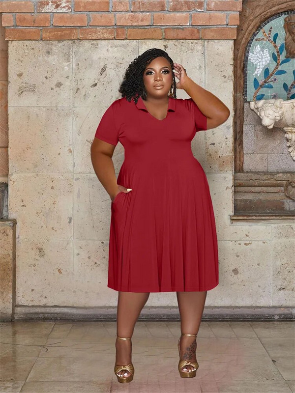 Wmstar haljine velikih veličina za žene kratkih rukava, jednobojne, ležerne, slatke, elegantne maksi haljine, nova ljetna odjeća, veleprodaja Dropshipping