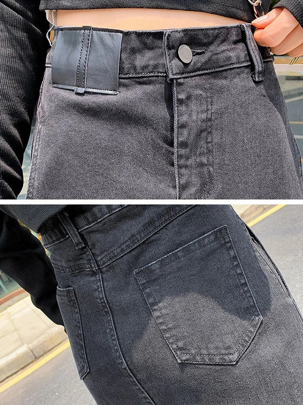 Xisteps Γυναικεία φούστα Midi τζιν ψηλόμεση Γυναικεία φούστα Κομψή Y2K Φθινοπωρινή Solid Streetwear Γυναικείες φούστες 2022