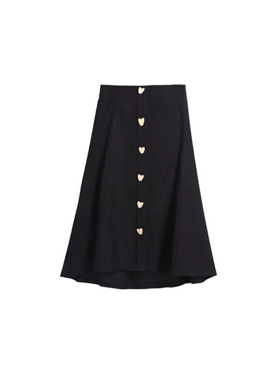 Proljetne ženske crvene srednje duge suknje Trendy labave vintage suknje A kroja Streetwear Ženska korejska elegantna suknja visokog struka velike veličine