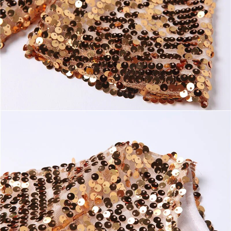 Ženske bluze Ljetne modne seksi sa šljokicama izvezene ženske majice s pola rukava Opuštena ležerna košulja Zlatne bluze Plus veličina 5XL Novo