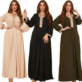 Eid Mubarak köntös Női Marokkó Abaya Ruha Női Party Hosszú ruhák Imádság Ramadan Kaftan Abaya Dubai Arab Törökország Islam Vestidos