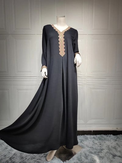 Eid Mubarak köntös Női Marokkó Abaya Ruha Női Party Hosszú ruhák Imádság Ramadan Kaftan Abaya Dubai Arab Törökország Islam Vestidos