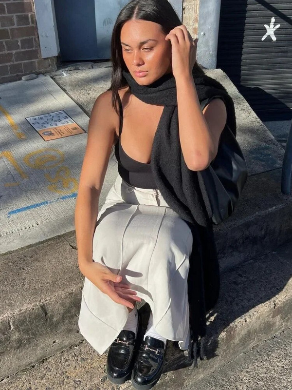 Tossy Patchwork uska duga suknja visokog struka Ženska jednobojna high street elegantna modna bešavna vintage bijela ženska maksi suknja