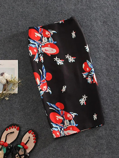 Ženske pencil suknje s otisnutom grafikom Ljeto Jesen Visokog struka Tube faldas Ženska rastezljiva suknja Ženska GD503