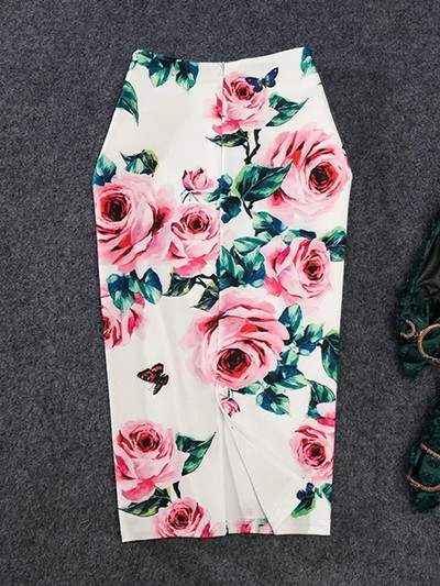Ženske pencil suknje s otisnutom grafikom Ljeto Jesen Visokog struka Tube faldas Ženska rastezljiva suknja Ženska GD503