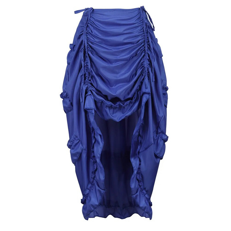 Ženske Steampunk suknje Gotičke nepravilne suknje s volanima Gusarska suknja s plisiranim plisama za zabavu, kostimi za duge duge suknje, velika veličina S-6XL