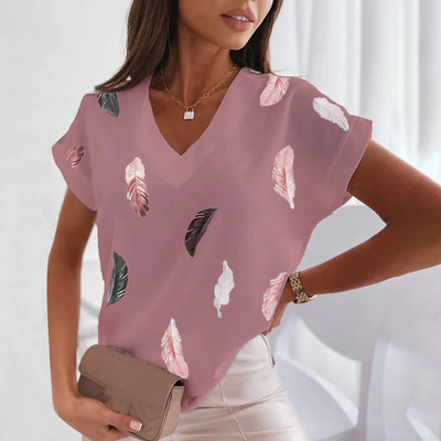 Tricou cu decolteu în V Moda 3d Transparentă Y2k alb-negru cu carouri Îmbrăcăminte ocazională de vară cu mânecă scurtă Tricou clasic liber drăguț pentru femei Top
