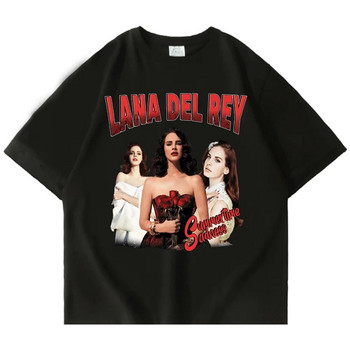 Νέα Lana Del Rey Ldr γραφικό μπλουζάκι με στάμπα μόδας Streetwear κοντό μανίκι casual Crew λαιμόκοψη συν μέγεθος γυναικείο μπλουζάκι