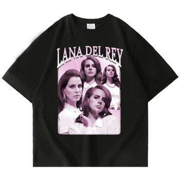 Νέα Lana Del Rey Ldr γραφικό μπλουζάκι με στάμπα μόδας Streetwear κοντό μανίκι casual Crew λαιμόκοψη συν μέγεθος γυναικείο μπλουζάκι