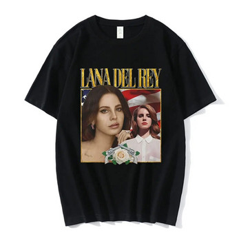 Νέα Lana Del Rey Ldr γραφικό μπλουζάκι με στάμπα μόδας Streetwear κοντό μανίκι casual Crew λαιμόκοψη συν μέγεθος γυναικείο μπλουζάκι