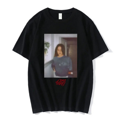 Tricou nou Lana Del Rey Ldr cu imprimeu grafic Fashion Streetwear, cu mâneci scurte, ocazional, cu gât crew, tricou pentru femei