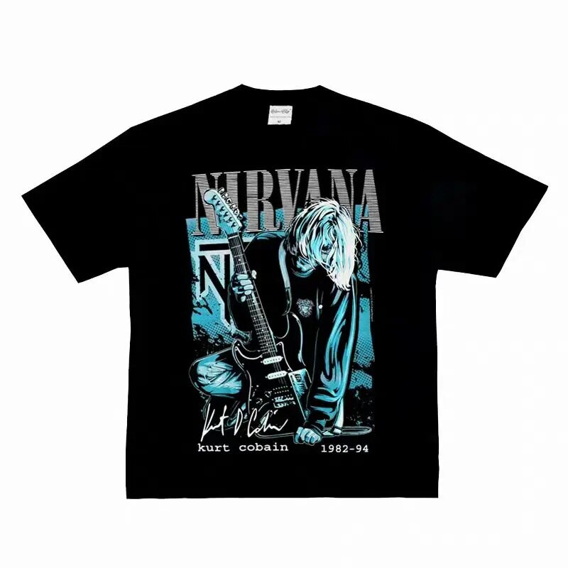 Majica kratkih rukava velikih veličina Rock band Street Retro stil Muška Ženska ljetna široka pamučna ženska majica visoke kvalitete
