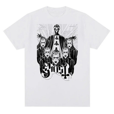 Nova majica kratkih rukava Ghost Rock Band s grafičkim printom Muška ženska modna ležerna rock ulična odjeća Majica kratkih rukava velike veličine Unisex
