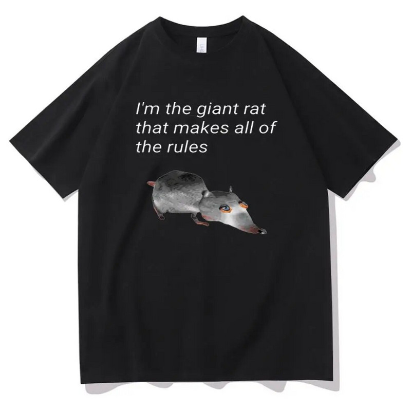 Ljetna Harajuku majica kratkih rukava Mouse I don't want to cook Majica s grafičkim printom Modna ležerna majica kratkih rukava velikih veličina Ženska