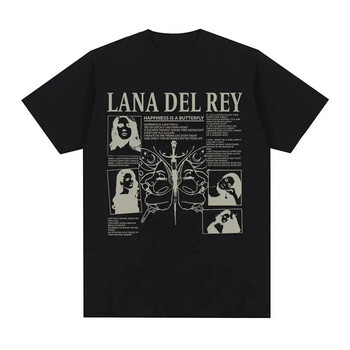 Τραγουδίστρια Lana Del Rey με στάμπα μπλουζάκι ανδρικό γυναικείο μόδα Hip hop streetwear Harajuku κοντομάνικο μπλουζάκι Unisex