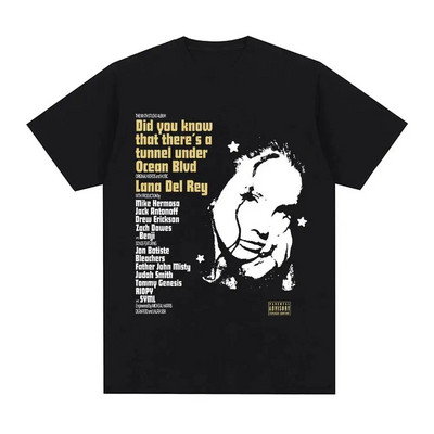 Cântăreața Lana Del Rey Tricou cu imprimeu Bărbați Femei Moda Hip Hop Streetwear Harajuku Tricou cu mânecă scurtă Plus Size Unisex