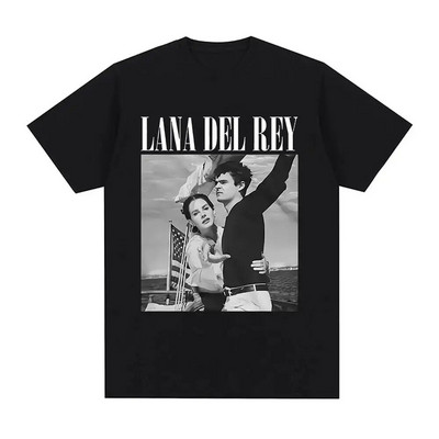 Cântăreața Lana Del Rey Tricou cu imprimeu Bărbați Femei Moda Hip Hop Streetwear Harajuku Tricou cu mânecă scurtă Plus Size Unisex