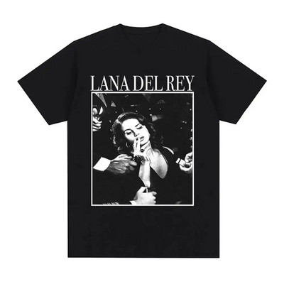 Cântăreața Lana Del Rey Tricou cu imprimeu Bărbați Femei Moda Hip Hop Streetwear Harajuku Tricou cu mânecă scurtă Plus Size Unisex