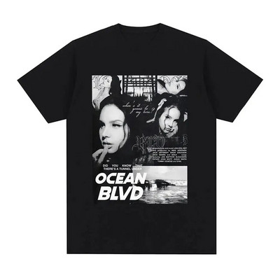 Cântăreața Lana Del Rey Tricou cu imprimeu Bărbați Femei Moda Hip Hop Streetwear Harajuku Tricou cu mânecă scurtă Plus Size Unisex