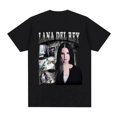 Cântăreața Lana Del Rey Tricou cu imprimeu Bărbați Femei Moda Hip Hop Streetwear Harajuku Tricou cu mânecă scurtă Plus Size Unisex